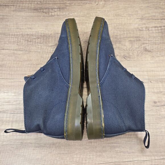 Dr. Martens Mayport Men's Size 8 Blue Canvas Twill Chukka Ankle Boots - Picture 6 of 9